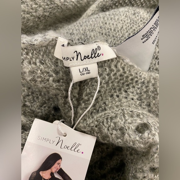 NWT 🤍 Simply Noelle Convertible Knit Sweater / Cardigan 🤍 Size L/XL - Picture 8 of 10